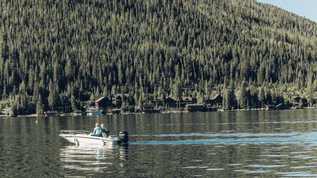Fly fisherman casting on Gold Medal water near Kremmling